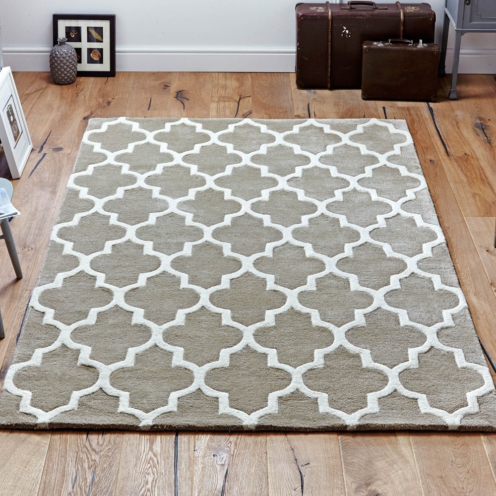 Arabesque Rug in Beige buy online from the rug seller uk