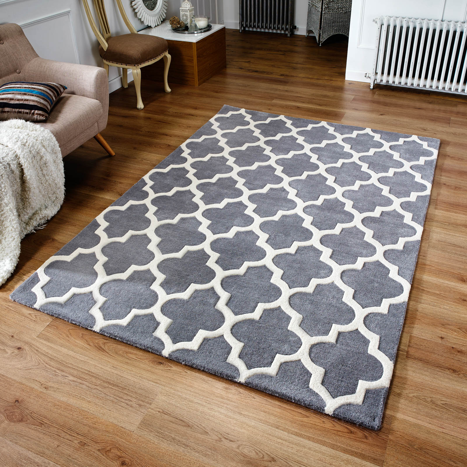 Arabesque Rug In Grey