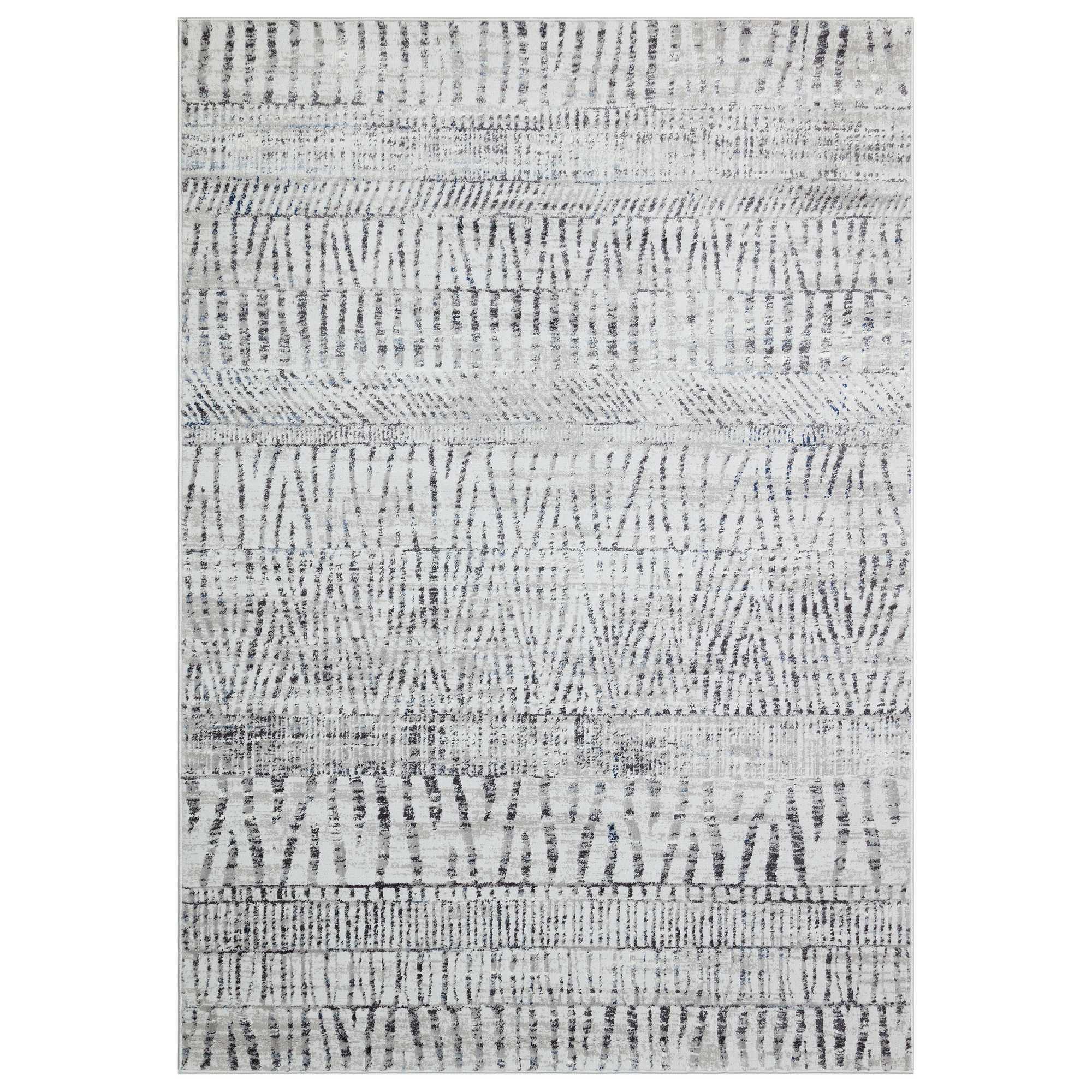 Modern Bazaro Tribal Rugs By Concept Loom Baz04 In Natural Grey