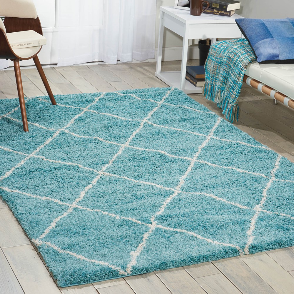 Brisbane Rugs BRI03 in Aqua buy online from the rug seller uk