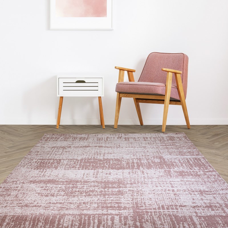 Beau Abstract Textured Flatweave Rug in Blush Pink buy online from the rug  seller uk