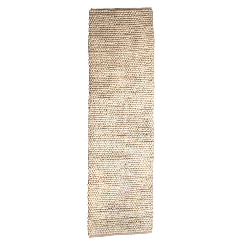 Berkeley Textured Wool Runner Rugs in Cream buy online from the rug ...