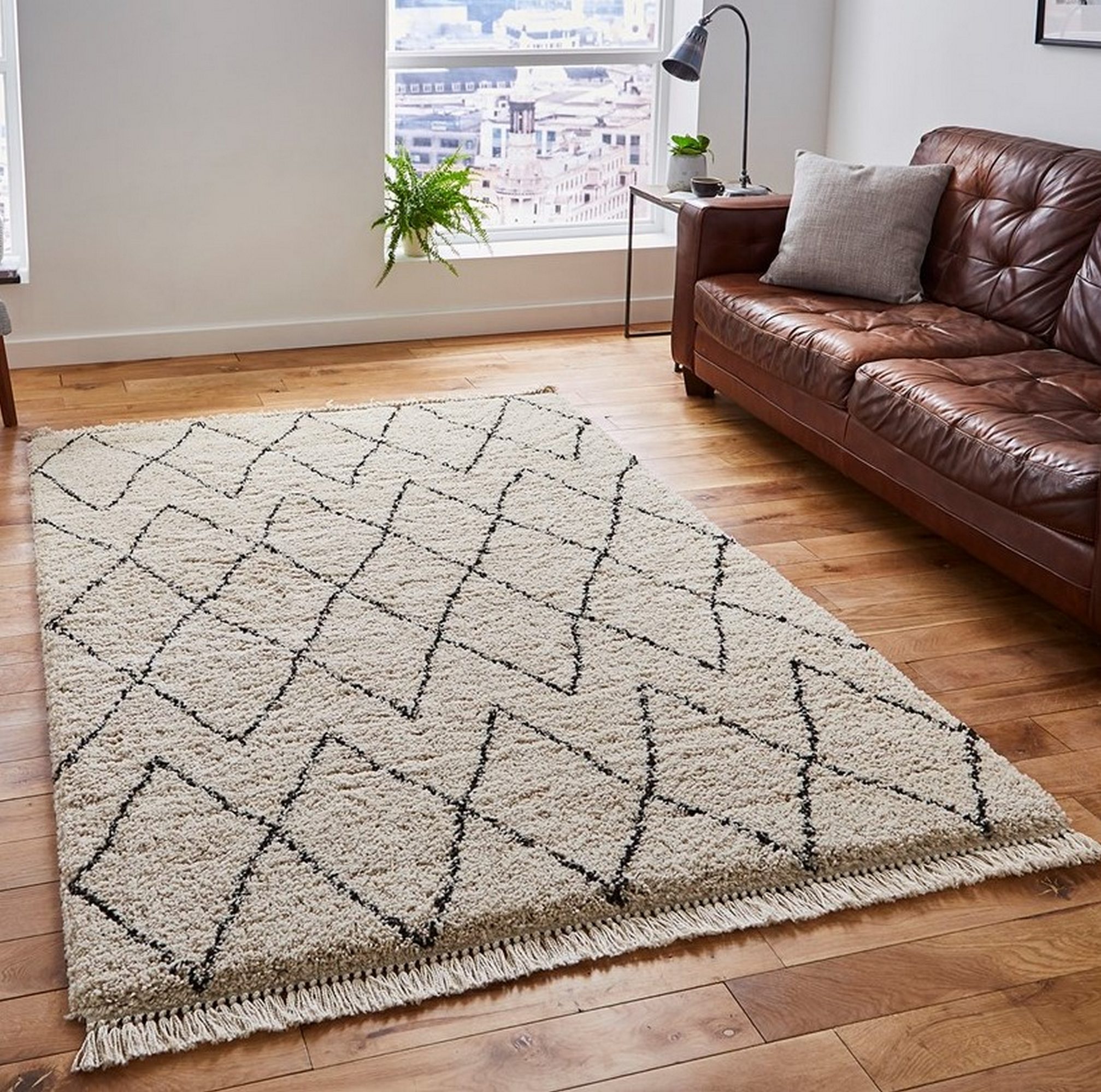 Boho 8280 Rugs in Cream Grey120x170cm (4’0x5’7)