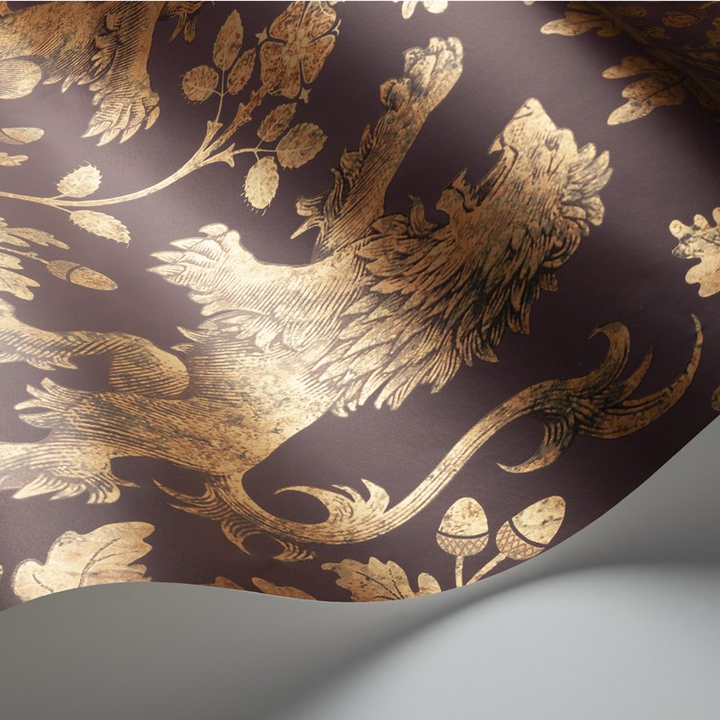 Boscobel Oak Wallpaper 116 10038 by Cole & Son in Metallic Autumnal ...