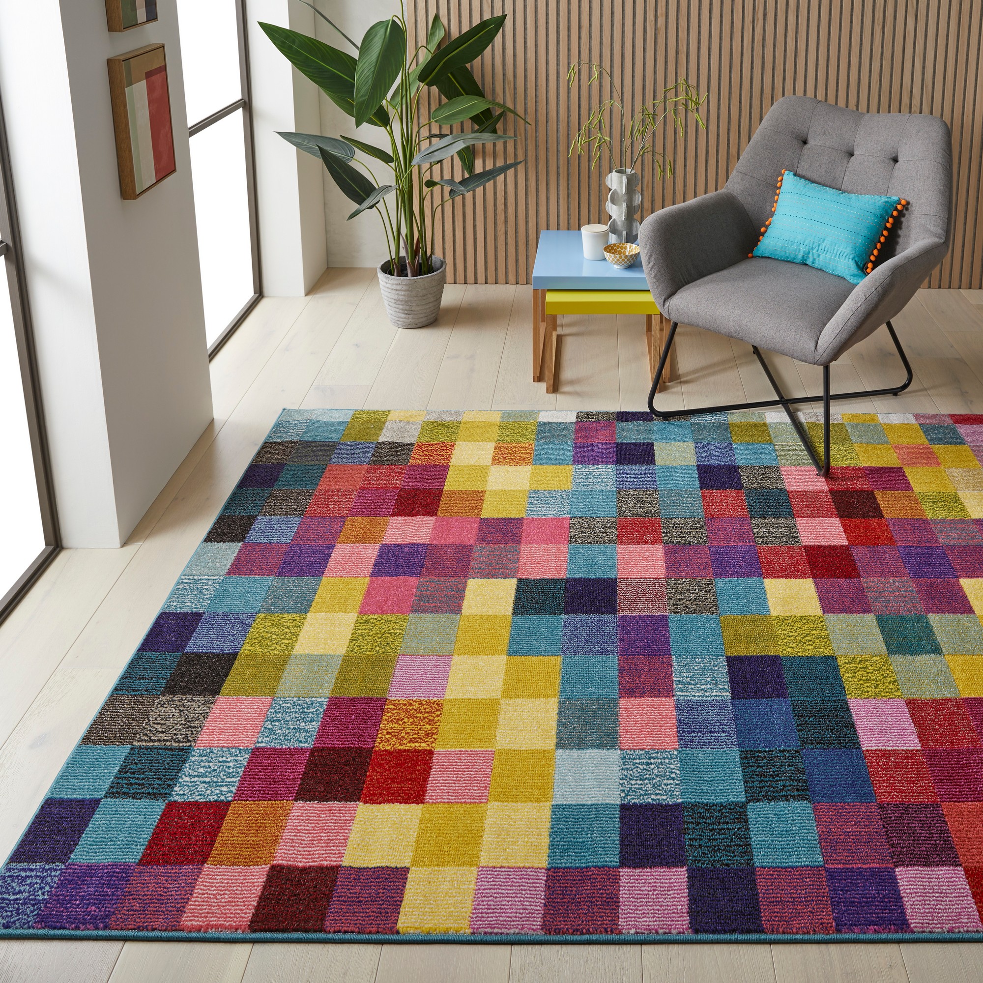 Carnaval Car103 Geometric Rug By Concept Looms In Multicolour