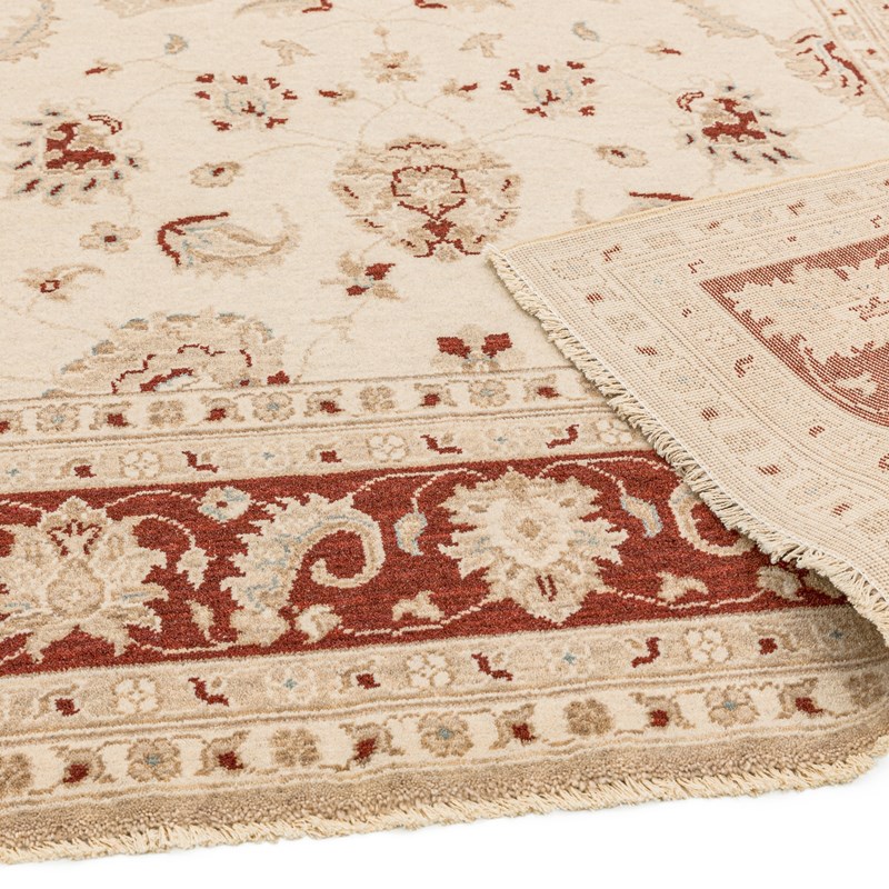 Chobi Rugs CB02 in Beige Rust buy online from the rug seller uk