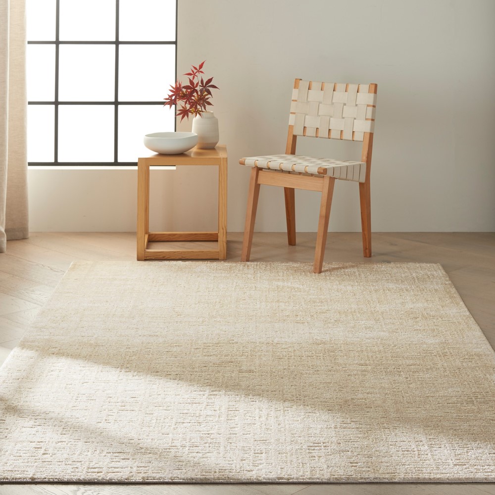 Calvin Klein Pacific Designer Geo Rugs CK901 in Ivory Beige