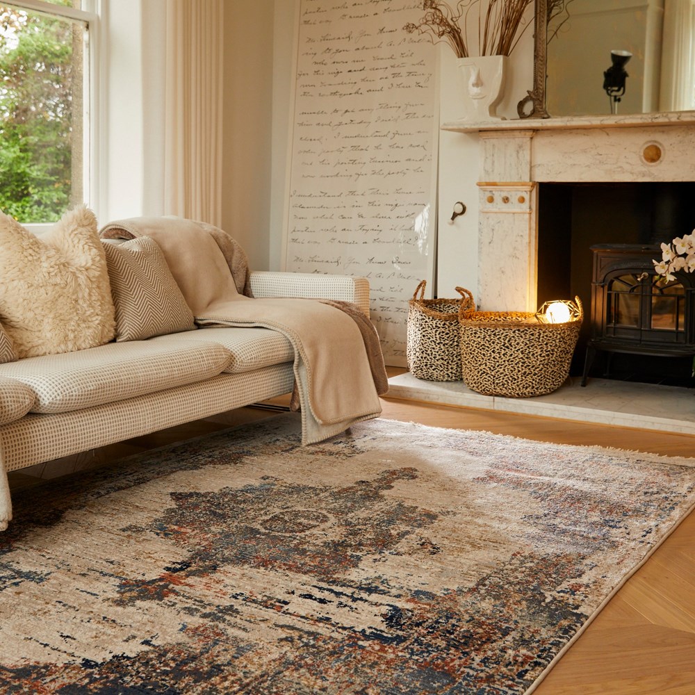 Origins Cairo Traditional Distressed Rug in Multi