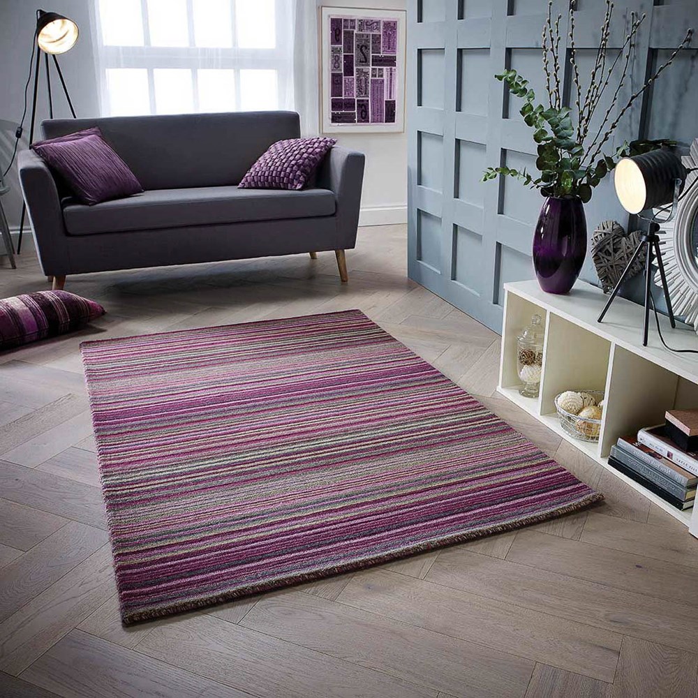 Carter Rugs in Berry