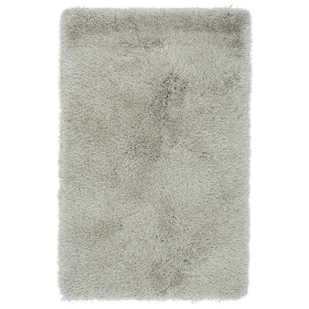 Cascade Shaggy Rugs in Silver