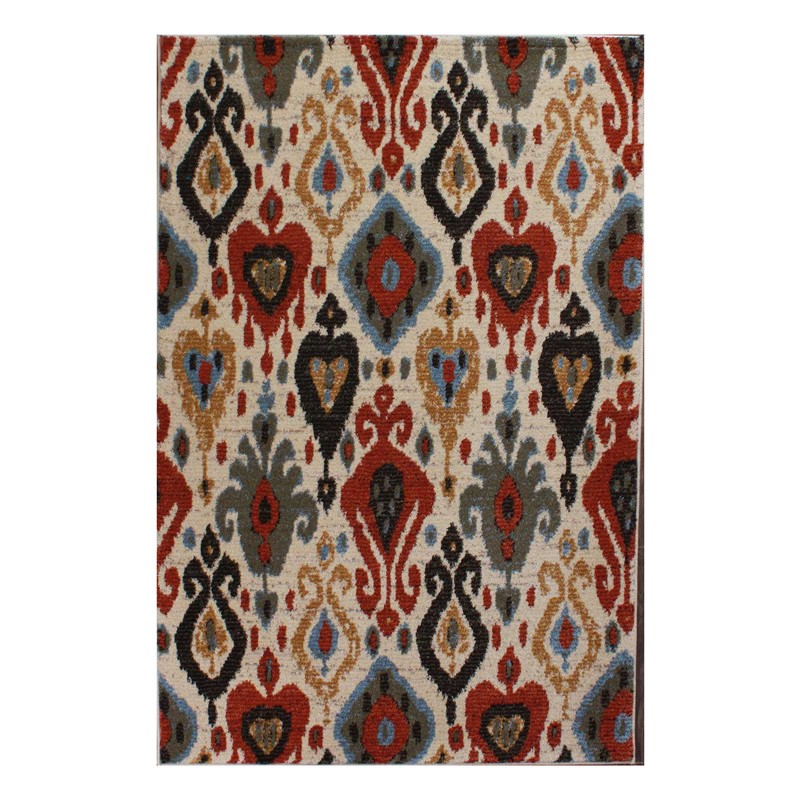 Cashmere Rugs 5566 in Cream and Multicolours buy online from the rug ...