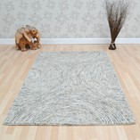 Coral round rug