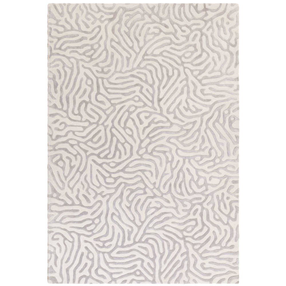 Coral Abstract Rugs by Katherine Carnaby in Silver Grey