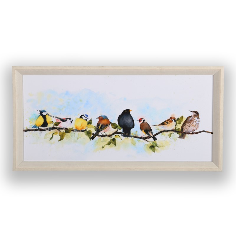 Covey Bird Framed Canvas 115774 By Laura Ashley In Multi Buy Online 