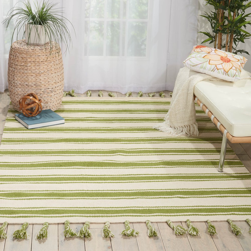 Rio Vista rugs DST01 in Ivory and Green