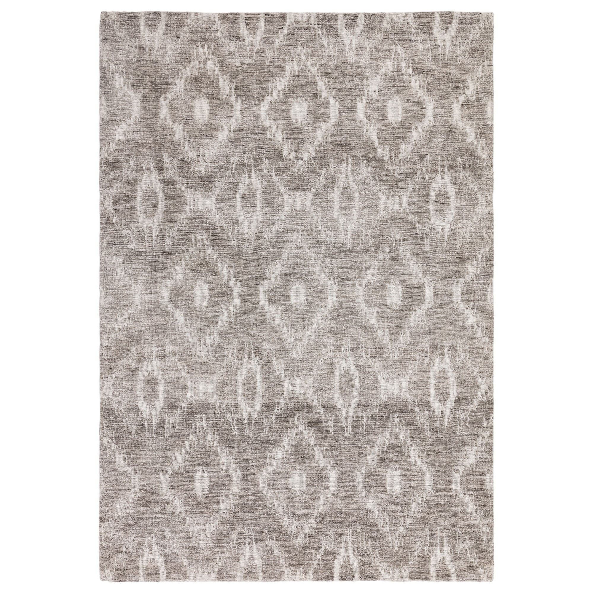 Mason Diamond Modern Abstract Rugs In Grey Silver