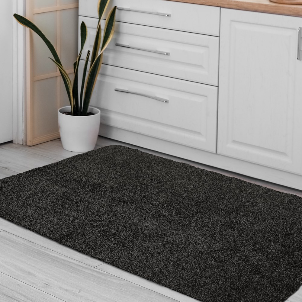 Dirtbuster Plain Modern Doormat in Anthracite Grey