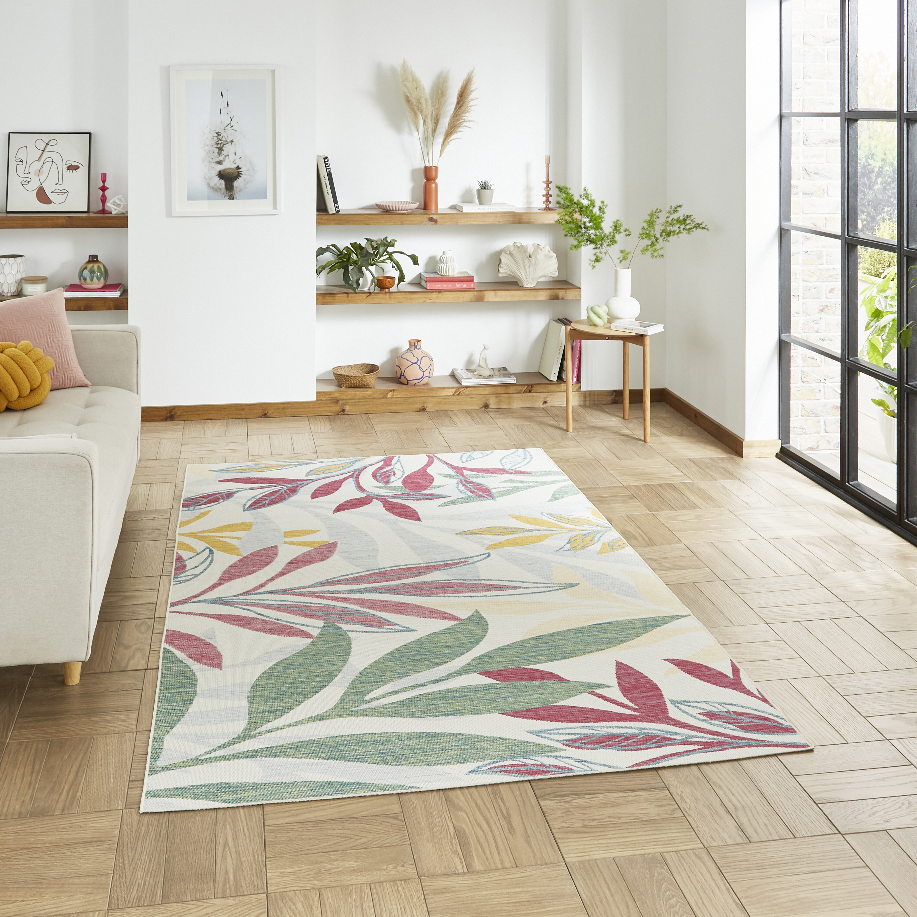 Spectrum E9338 Indoor Outdoor Botanical Rugs In Multi