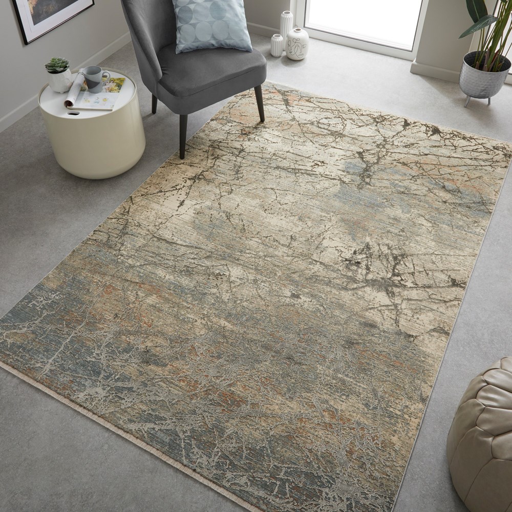 Concept Looms Emerald EMR101 Abstract Rug in Mink