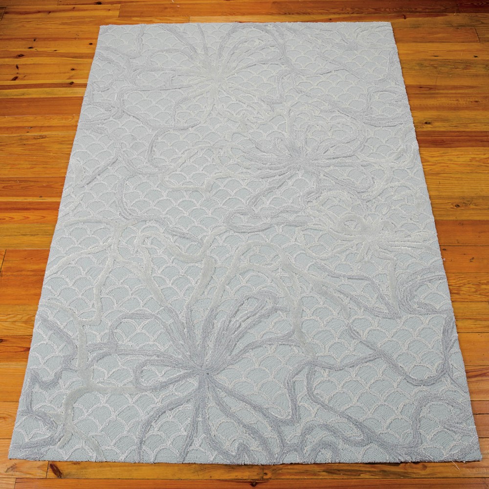 Nourison Escalade Rugs ESC12 in Seafoam