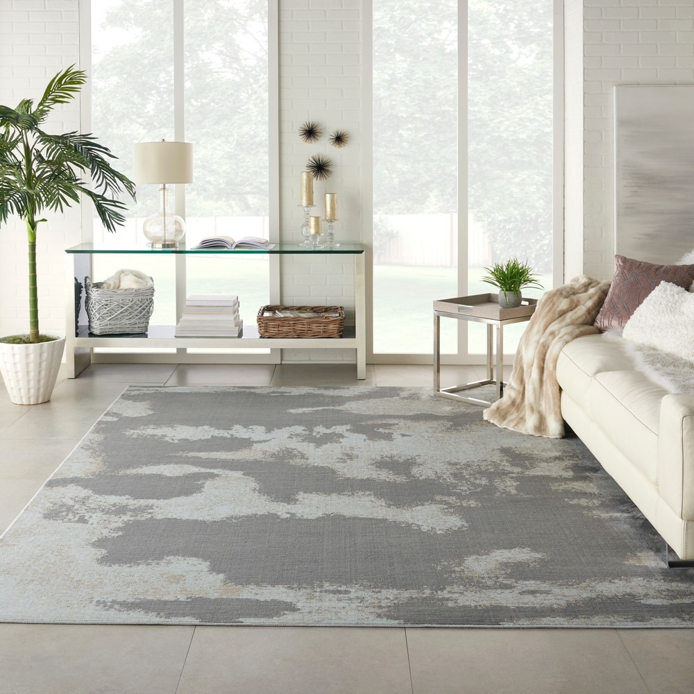 Etchings Designer Modern Rugs ETC03 in Grey by Nourison