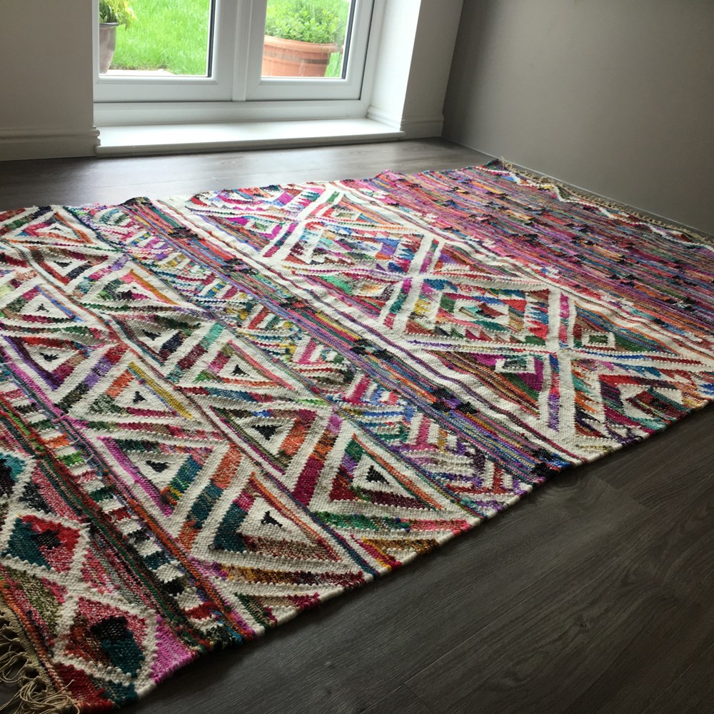 Eco Kelim Rugs in multicolour buy online from the rug seller uk