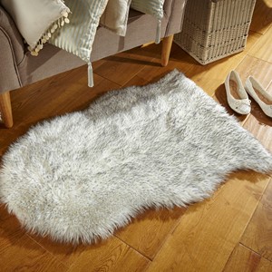 Faux Fur Rugs in White - Free UK Delivery - The Rug Seller