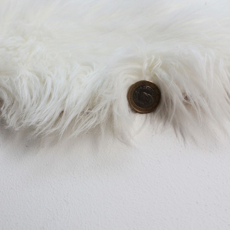 Faux Fur Rugs in White buy online from the rug seller uk