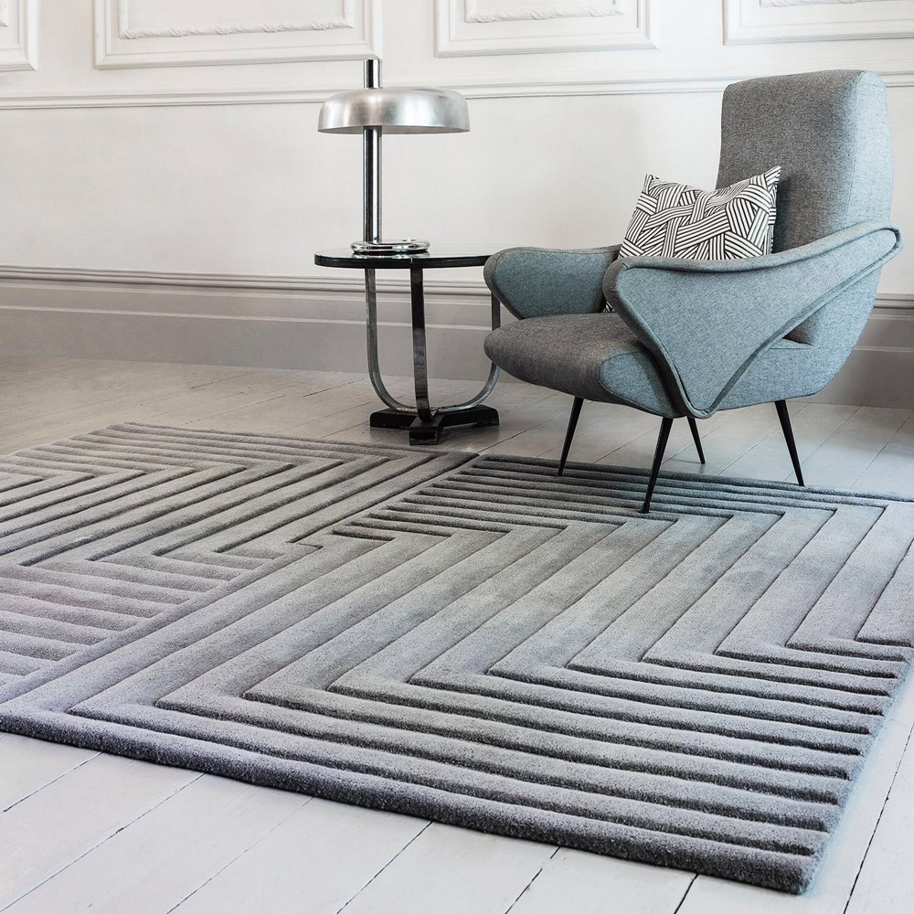 Form Rugs in Silver