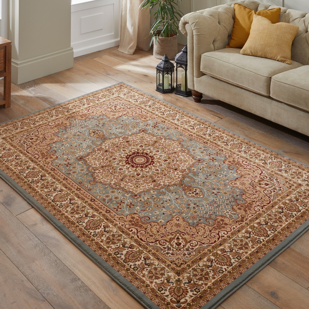 Grand Heritage GH101 Traditional Persian Rugs by Concept Looms in Blue