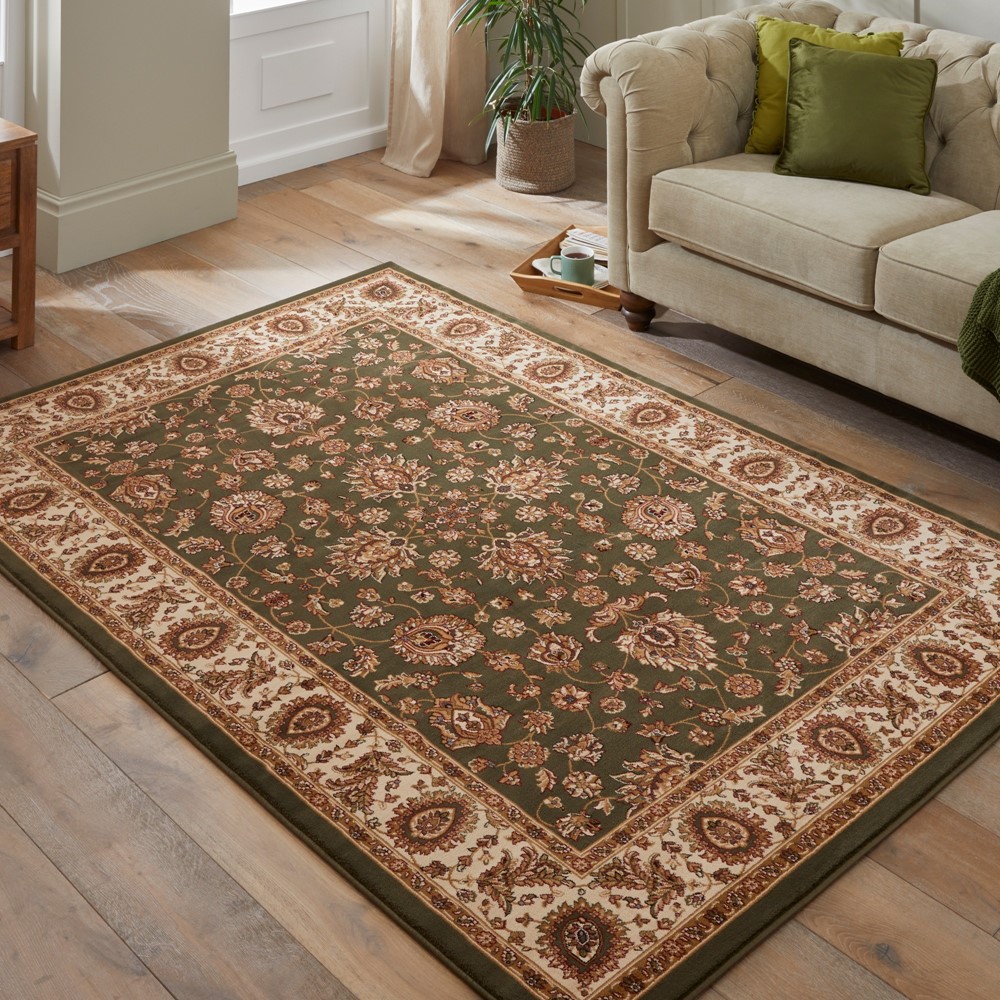 Grand Heritage GH102 Traditional Persian Rugs by Concept Looms in Green