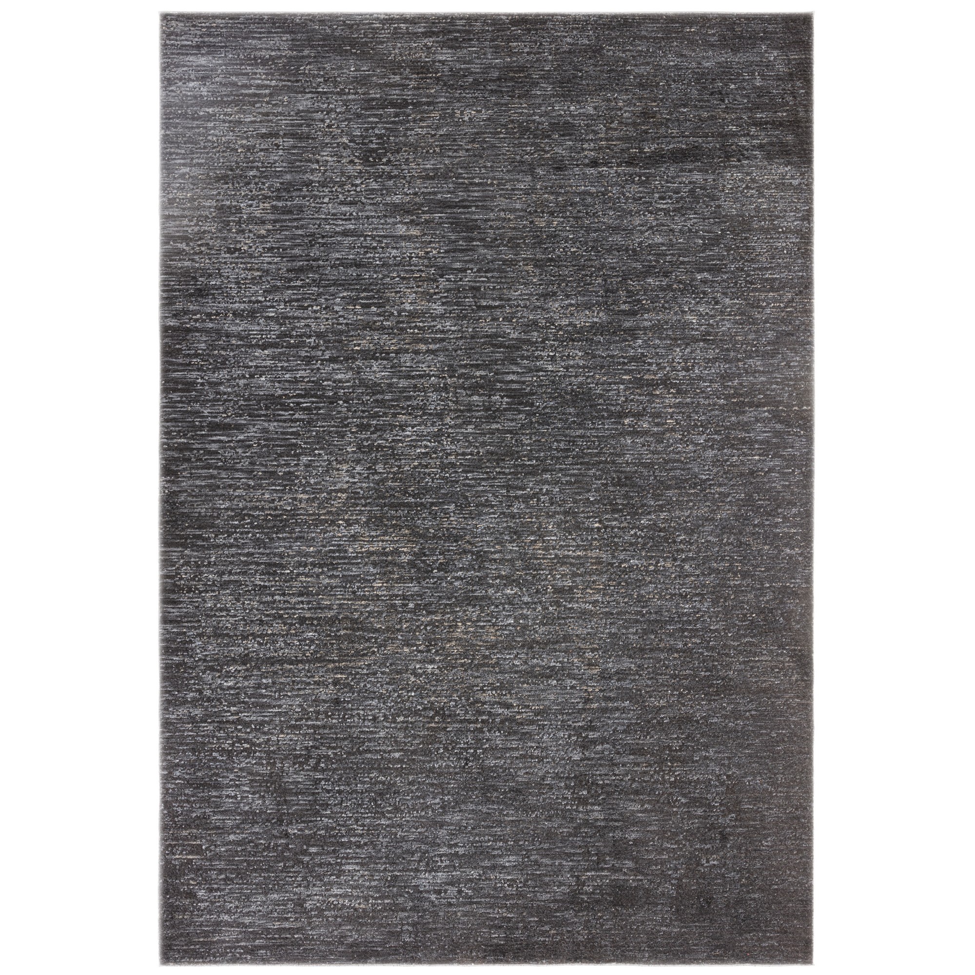 Gild Modern Abstract Flatweave Rug In Ebony Black