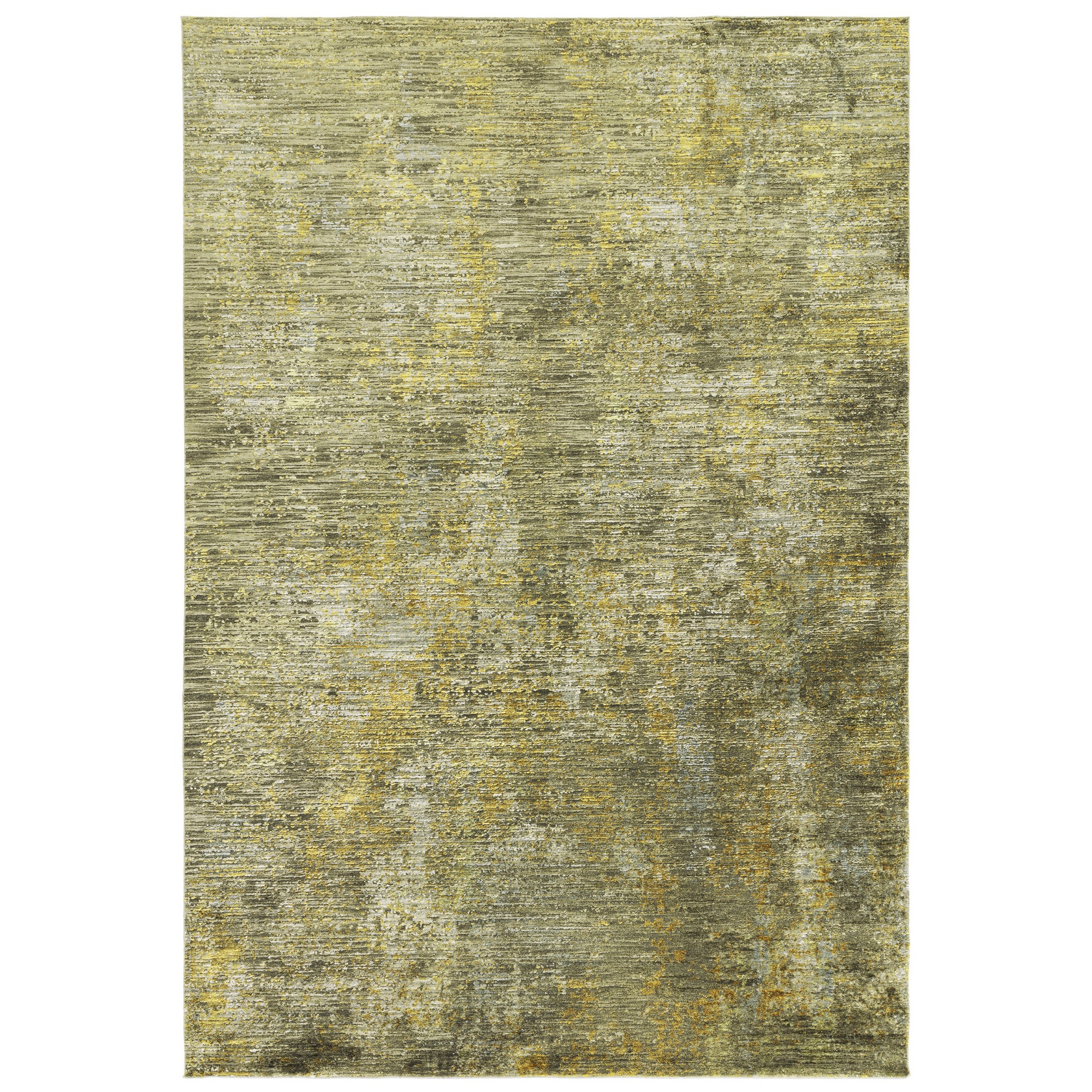 Gild Modern Abstract Flatweave Rug In Olive Green