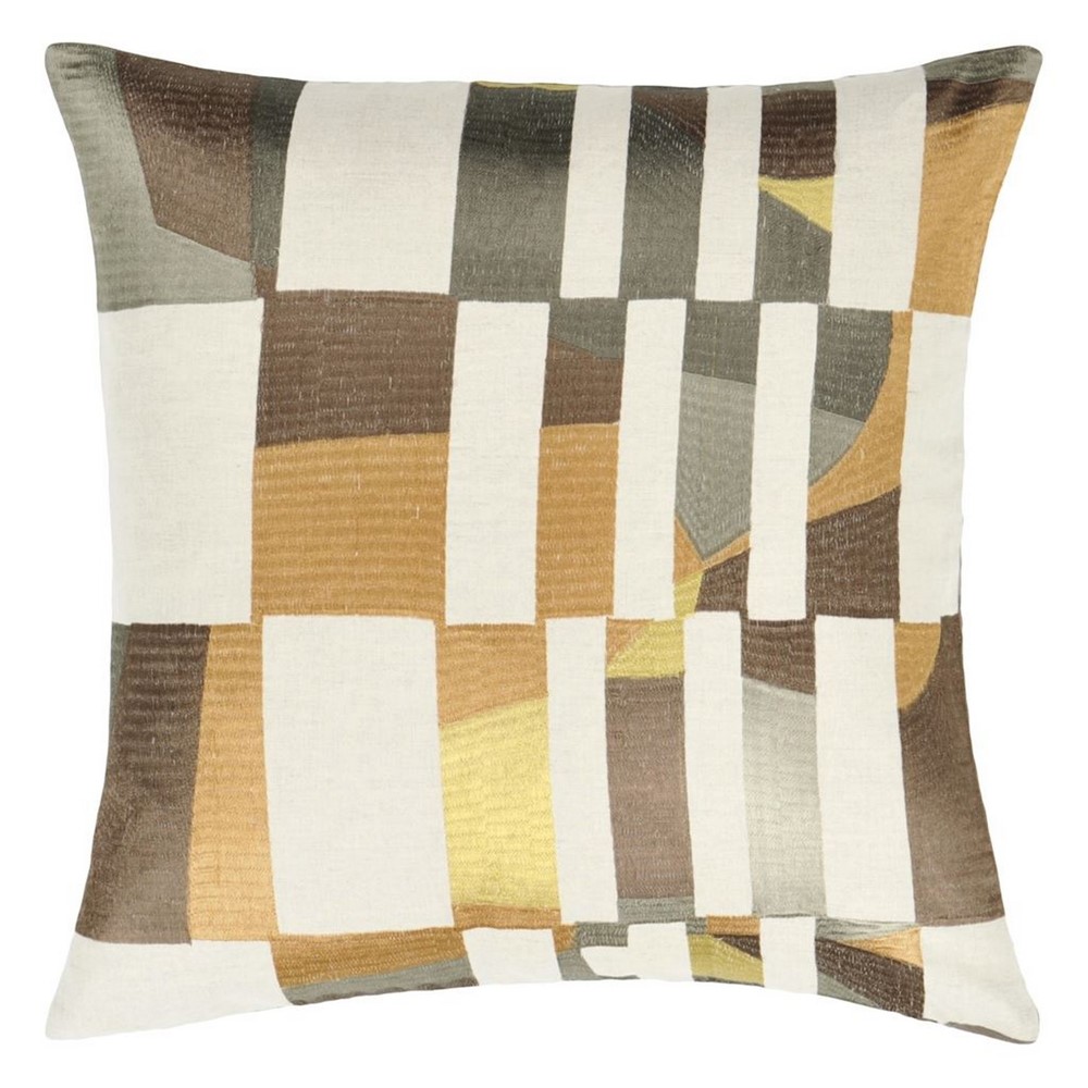 Designers Guild Glasshouse Geometric Cushion in Topaz Yellow buy online ...