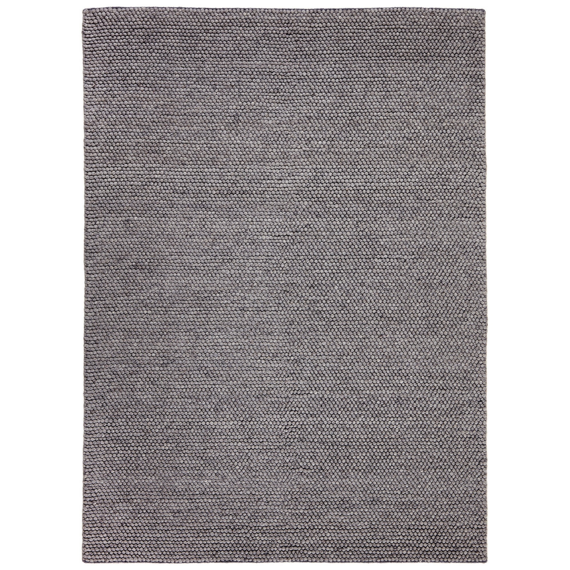 Globe Modern Loop Weave Wool Ud 989 Rug In Antracite Grey