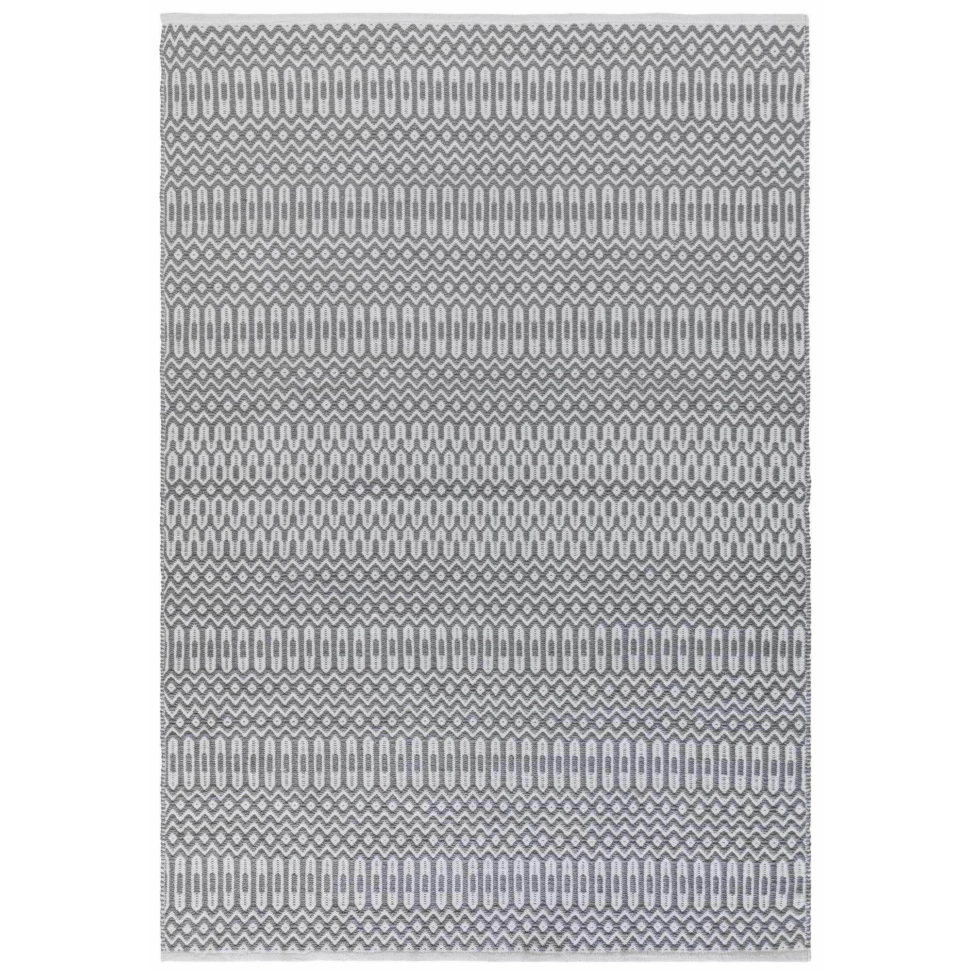 Halsey Geometric Outdoor Rugs In Grey