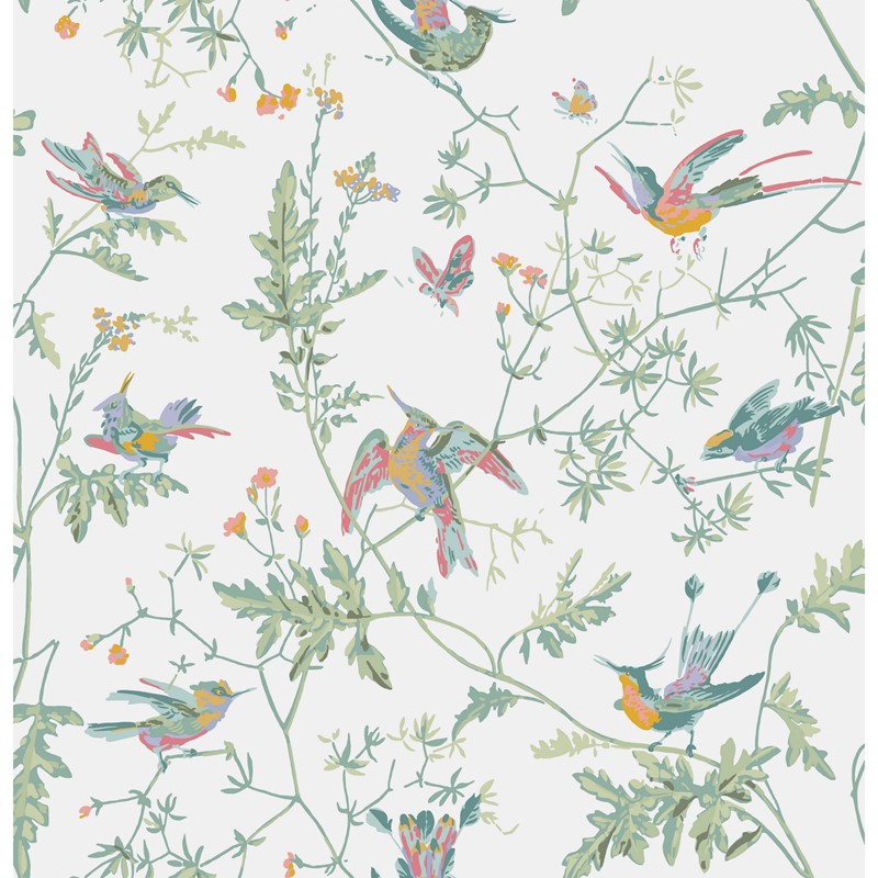 Humming Birds Wallpaper 4016 by Cole & Son in Pastel Multi buy online ...