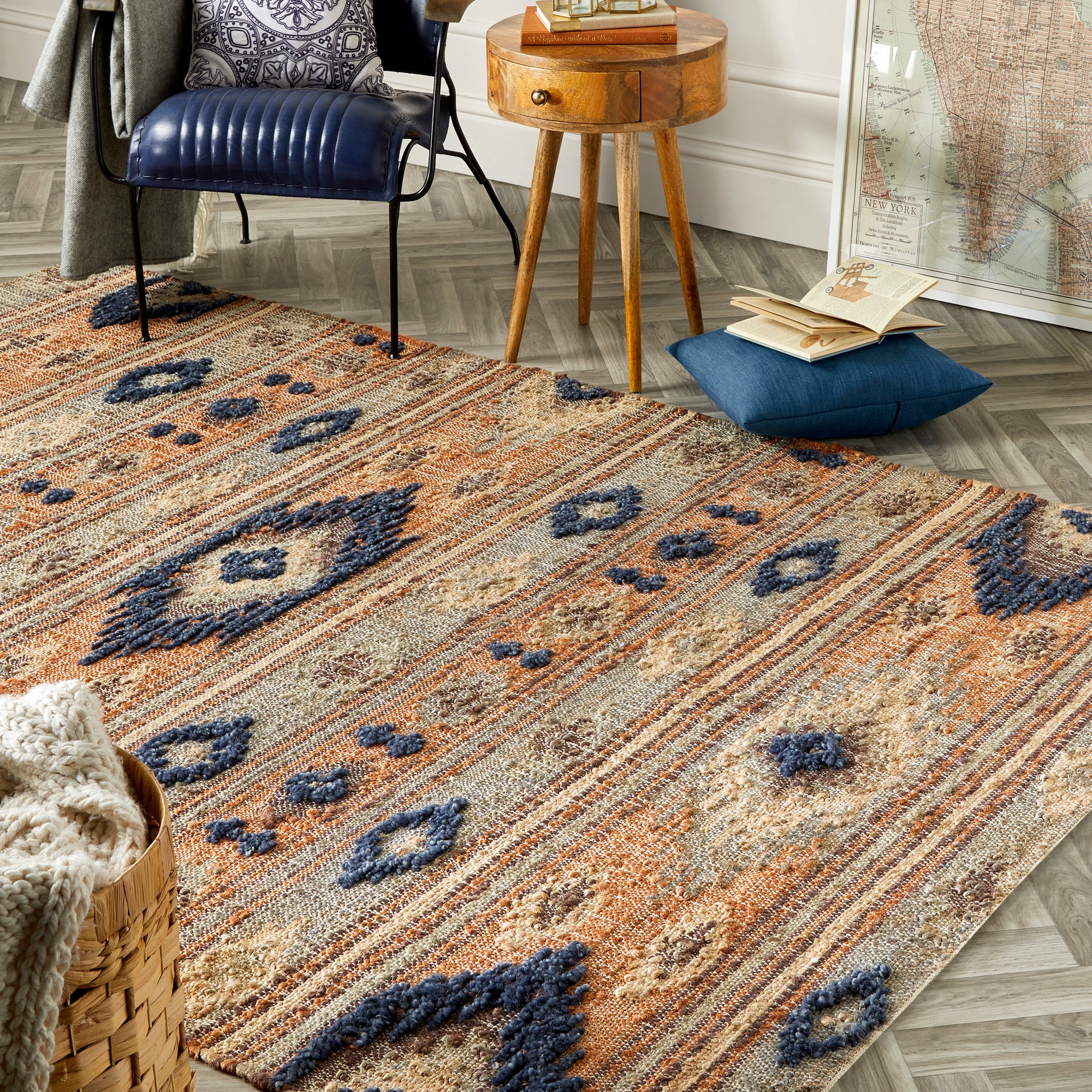 Indio Jute Textured Rug By Origins In Multi