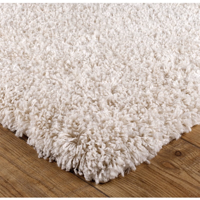 Isla Shaggy Runner in Cream buy online from the rug seller uk