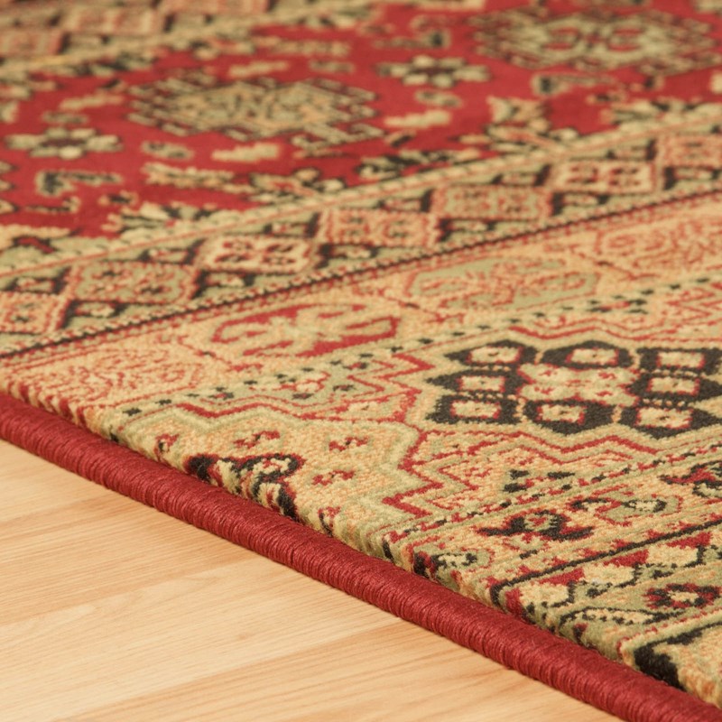 Kendra Rugs 135R Red buy online from the rug seller uk