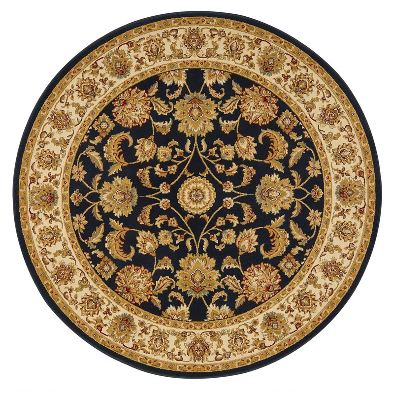 Kendra Traditional Round Circle Rug 333O B in Navy Blue buy online from ...