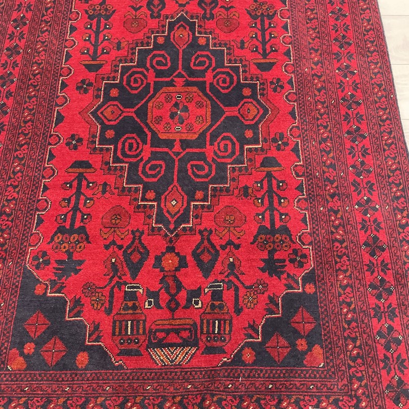 Khal Mohammadi Traditional Wool Rug 43249 in Red buy online from the ...