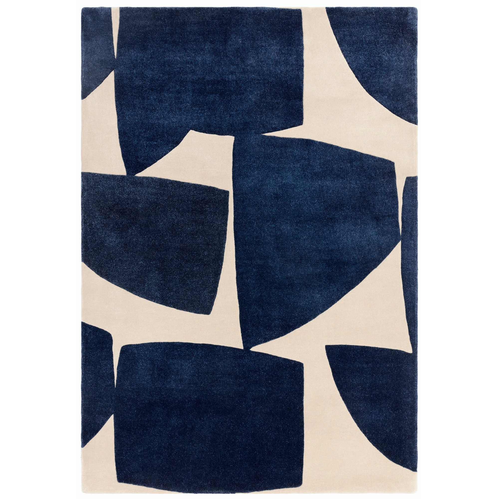 Romy Kite 03 Geometric Modern Abstract Rugs In Blue