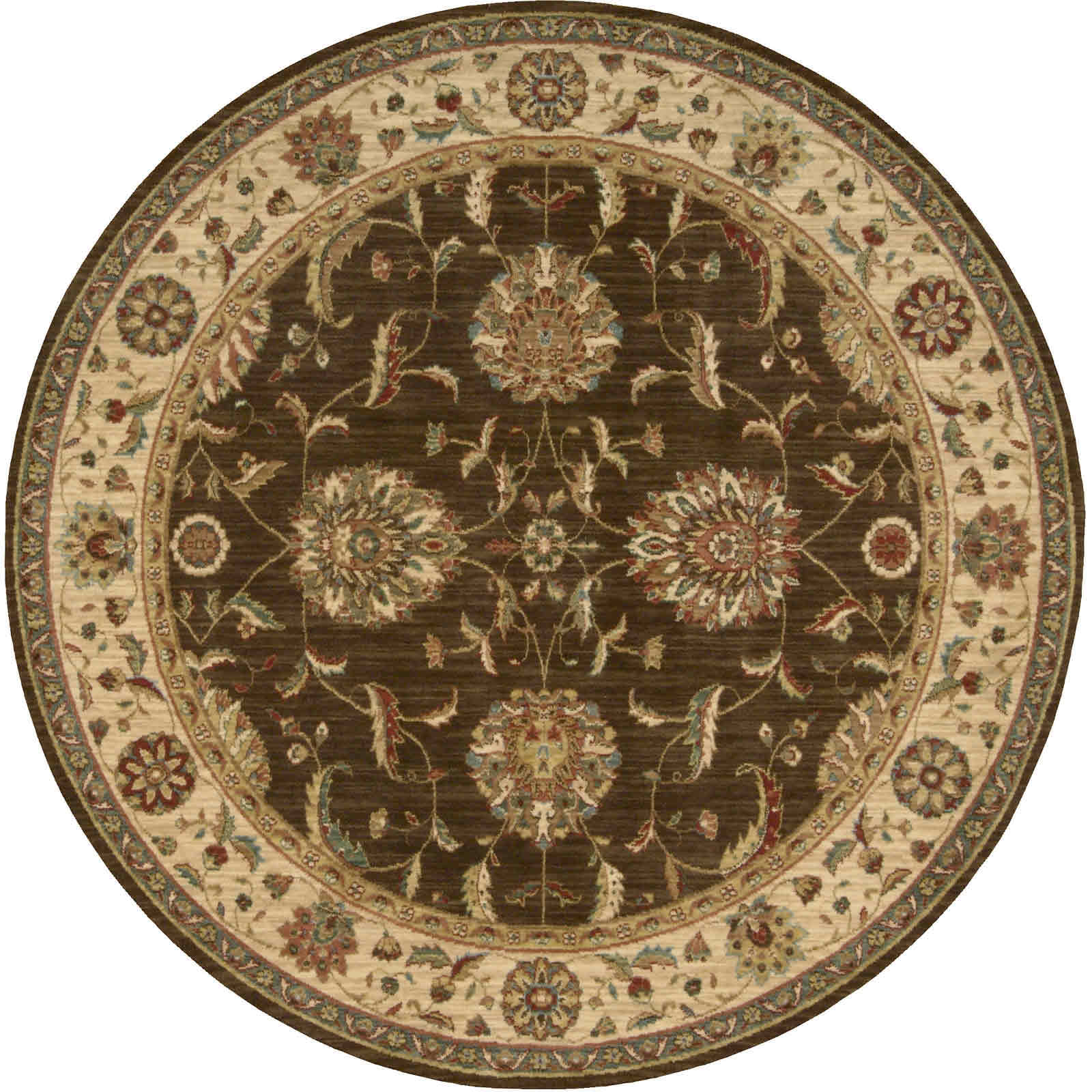 Living Treasure Circular Rugs LI04 in Ivory Red buy online from the rug ...