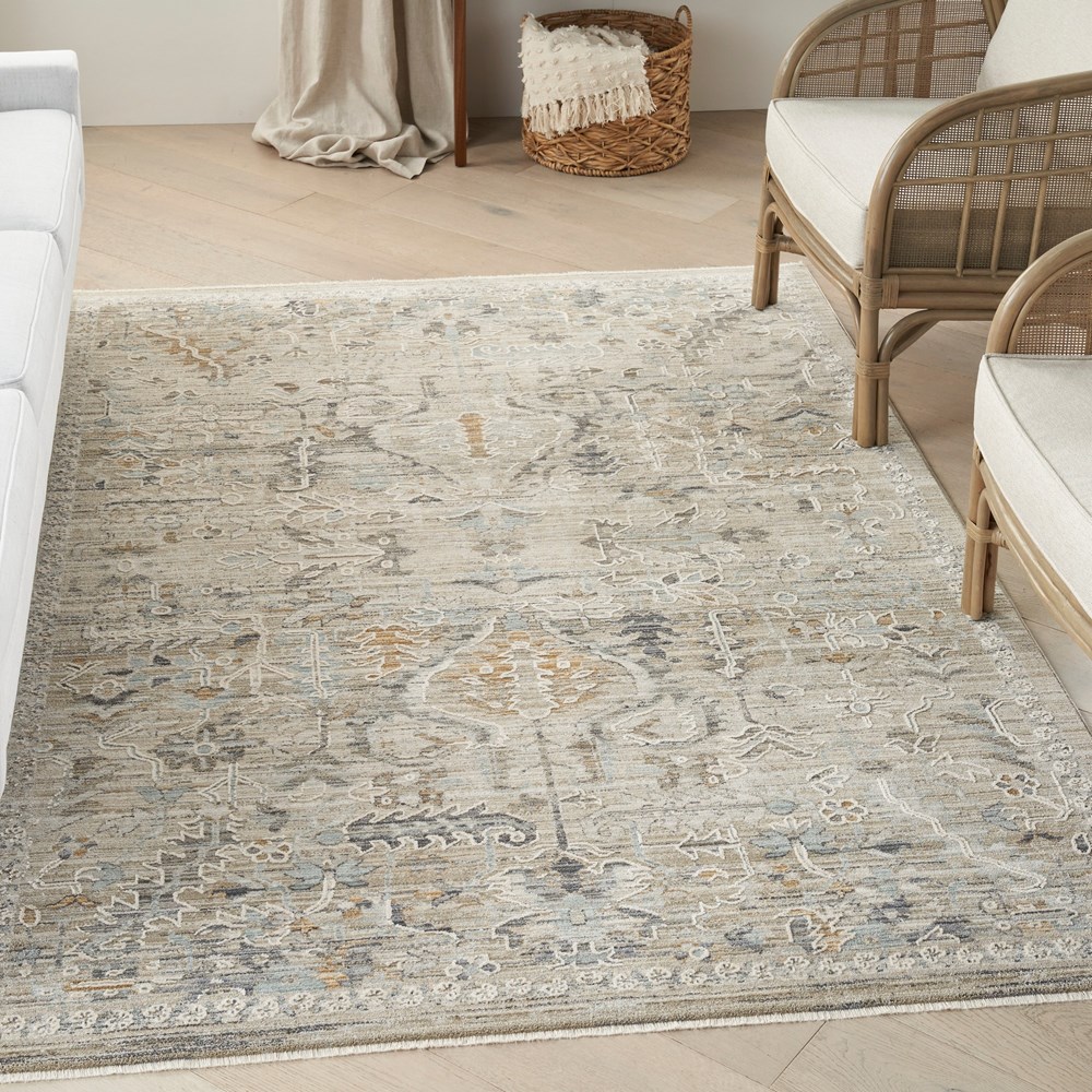 Lynx LNX02 Traditional Rugs by Nourison in Ivory Taupe