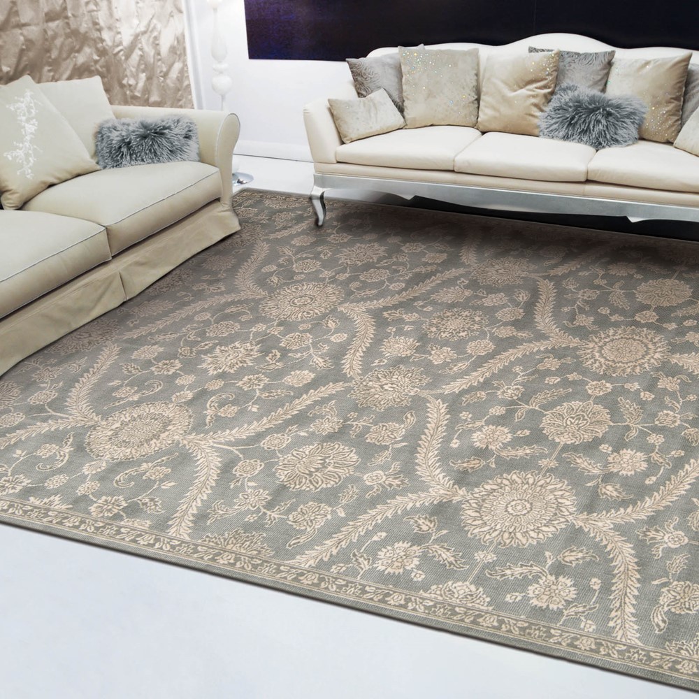 Nourison Luminance Rugs LUM04 in Ironstone