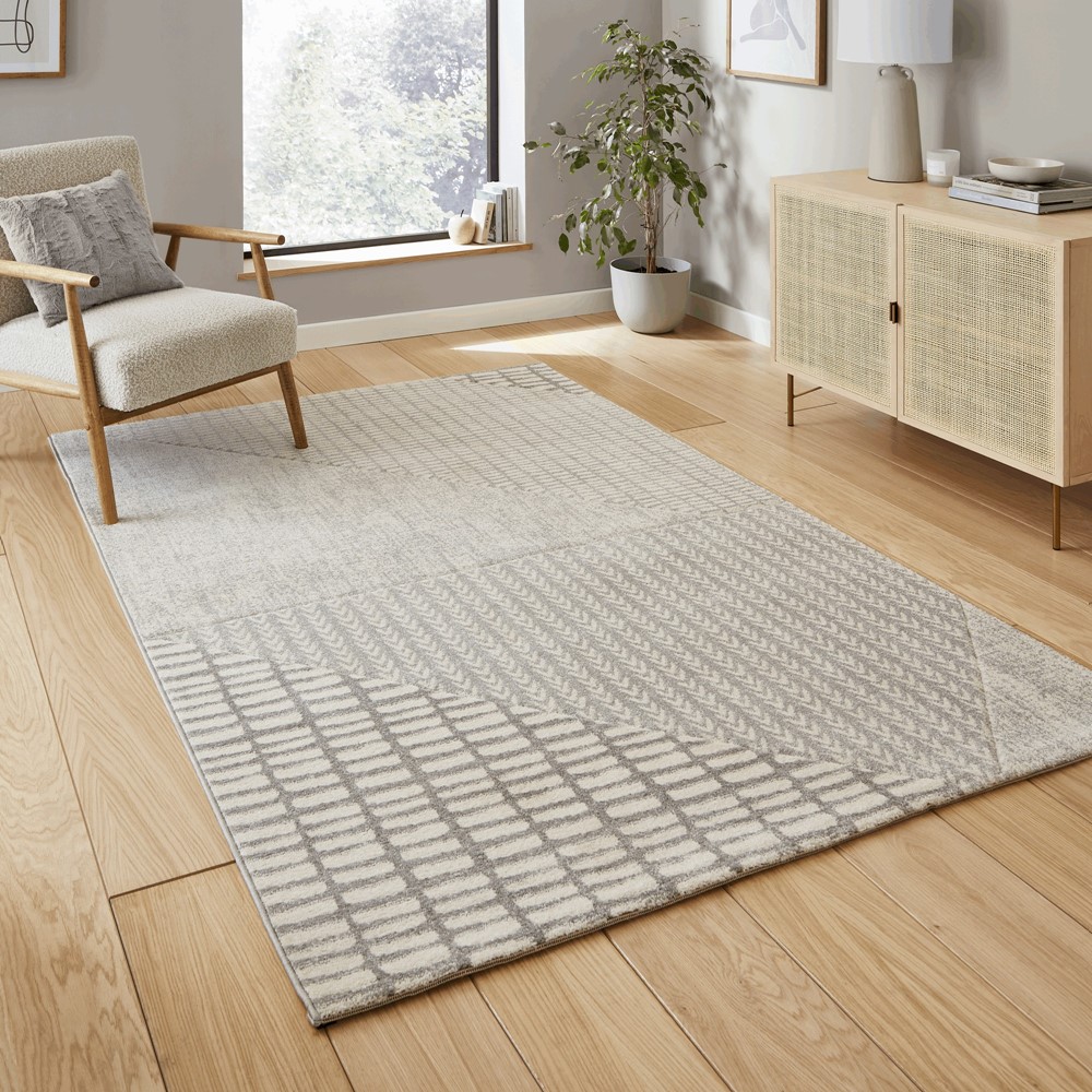 Larsson Modern Abstract Rugs by Catherine Lansfield in Grey