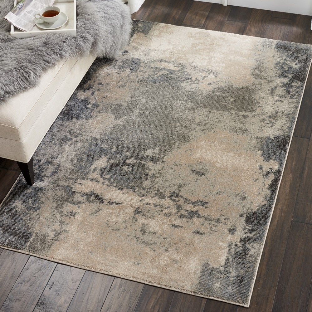 Maxell Rugs MAE13 by Nourison in Ivory and Grey