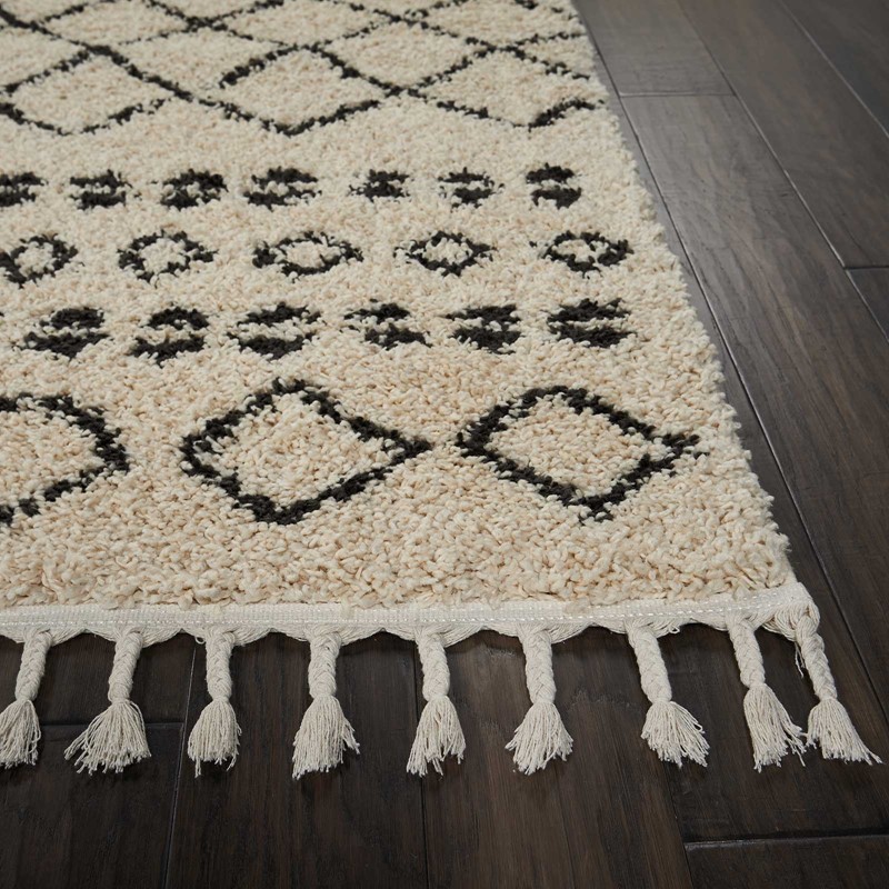 Moroccan Shaggy Hallway Runners by Nourison MRS02 in Cream buy online ...