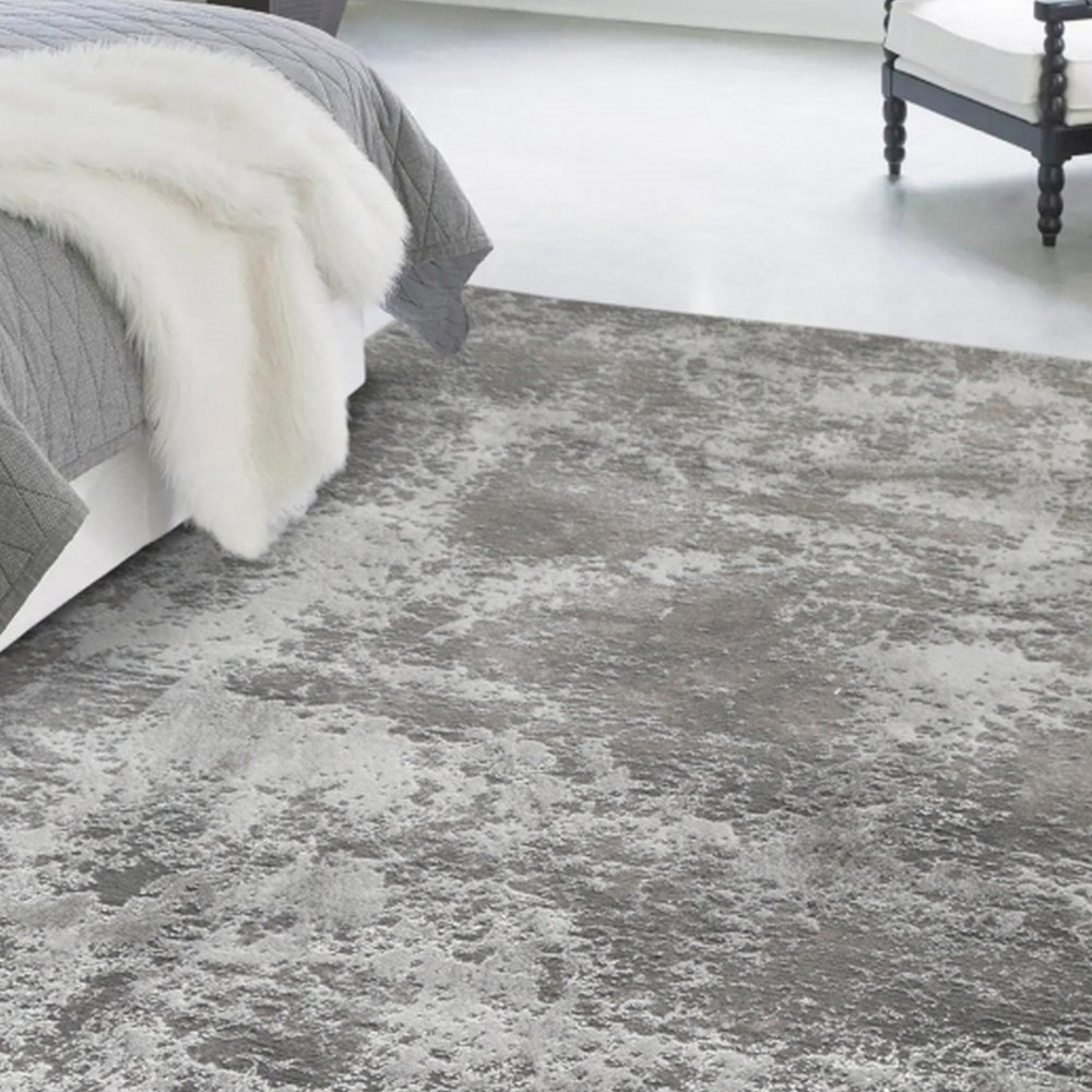 Avery Marble Modern Abstract Rugs in Grey